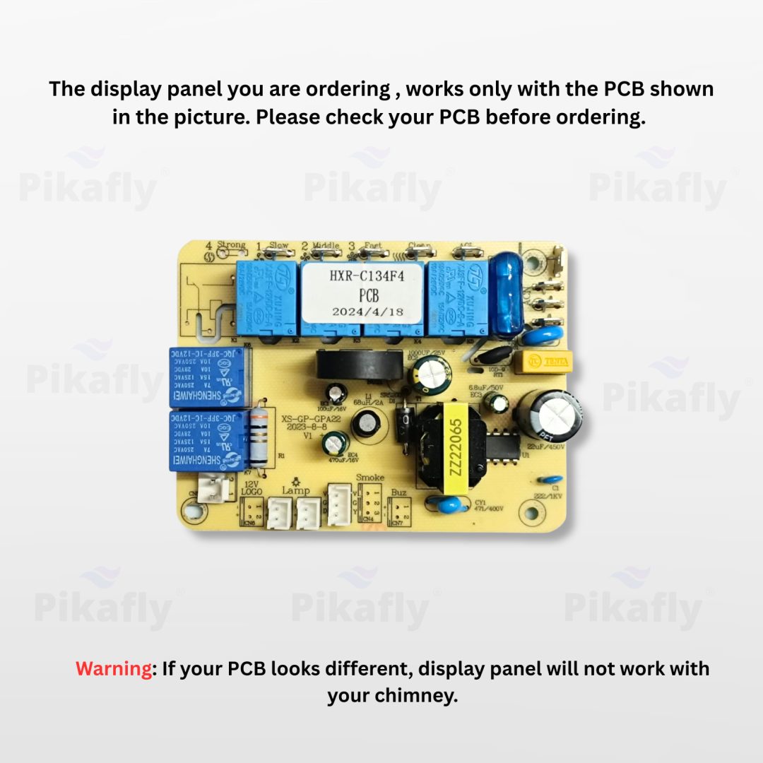 Pikafly® – Chimney Touch Control Display (F-07) For Automatically Front glass (Flap) Open Chimneys - Image 3
