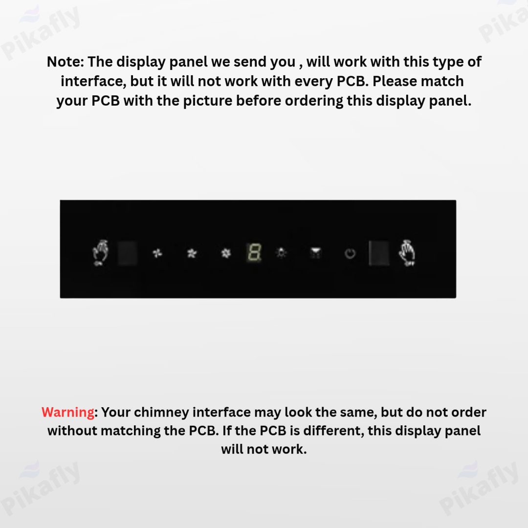 Pikafly® – Chimney Touch Control Display (F-07) For Automatically Front glass (Flap) Open Chimneys - Image 4